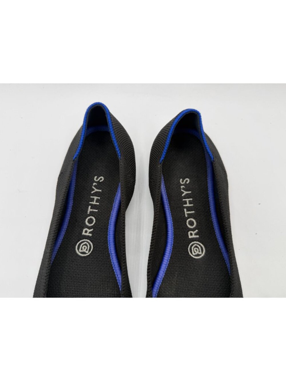 Rothy's The Flats Round Toe Ballet Flats Black Women Size 8.5 Slip On Comfort - Picture 4 of 15